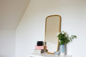 mirror and vase