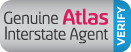 Genuine atlas interstate agent logo